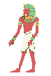Egyptian figure returning to previous slide